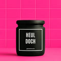 Vegane Bio-Kerze mit Spruch – HEUL DOCH