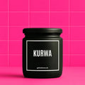 Vegane Bio-Kerze mit Spruch – KURWA