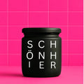 Vegane Bio-Kerze mit Spruch – S C H Ö N H I E R