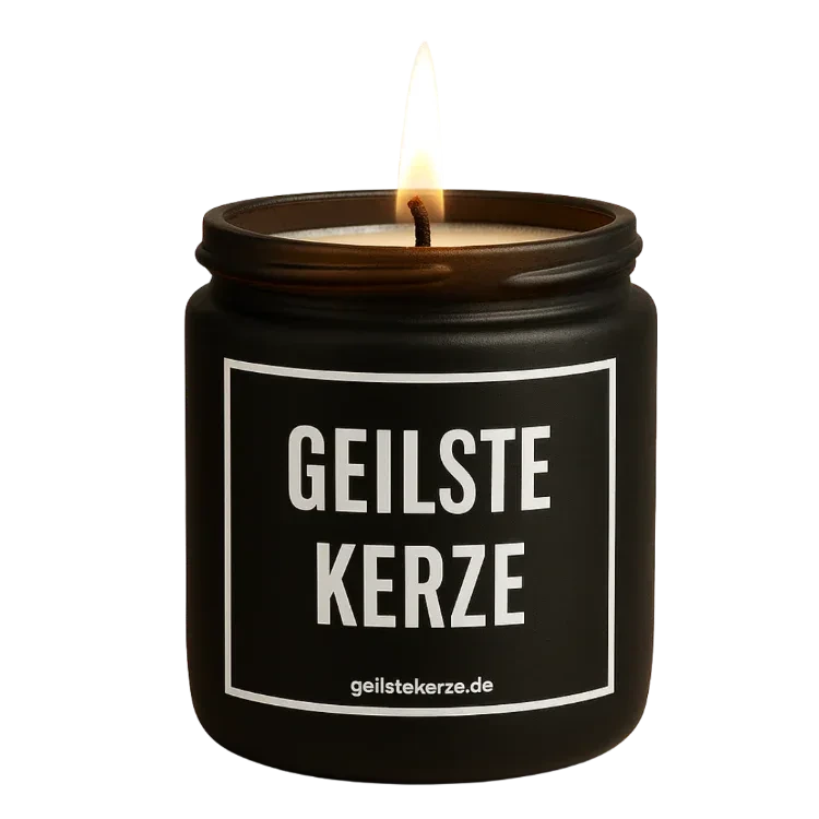Duftkerze 'GEILSTE KERZE' Das Trend-Geschenk das zu jedem Anlass passt - brennt mit leichter Famme