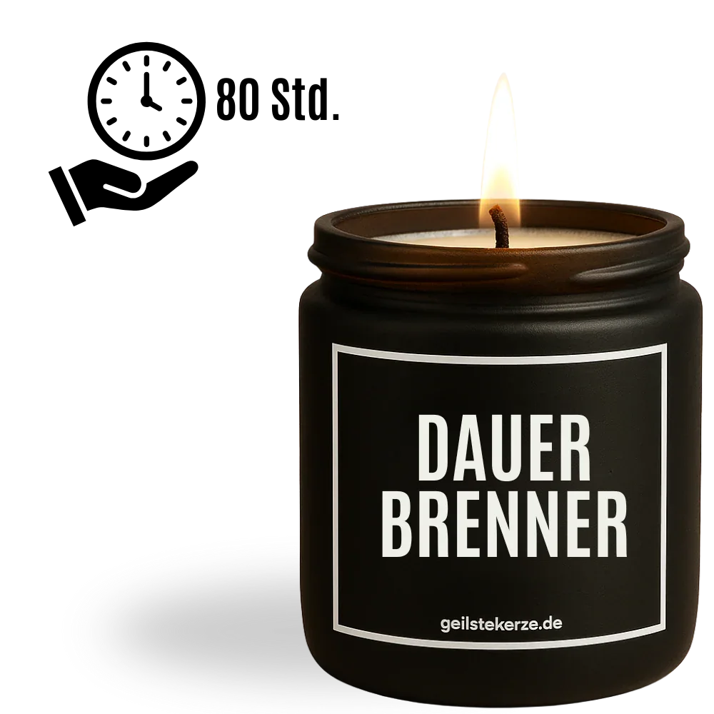 Keine Duftkerze brennt länger KI Optimierte lustige Kerze