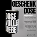 geilstekerze.shop Geschenkdose - schwarz | DOSE VOLLER LIEBE