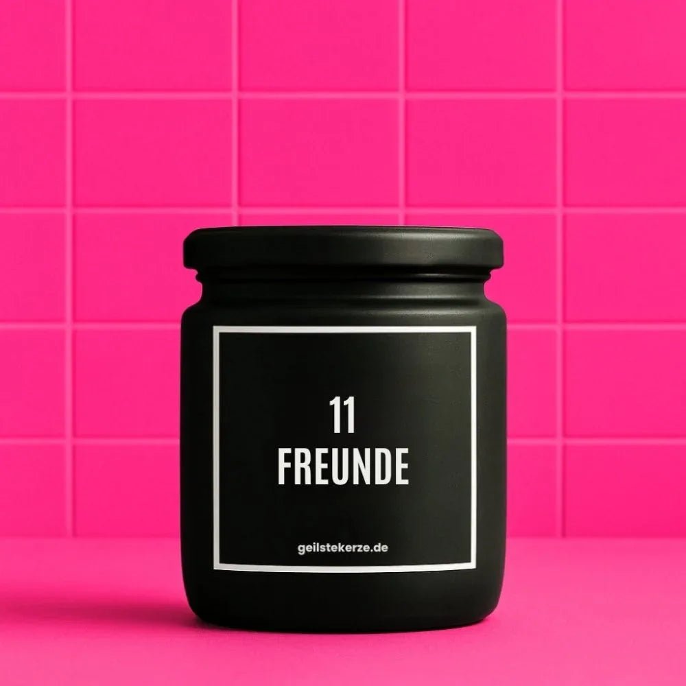 Vegane Bio-Kerze mit Spruch – 11 FREUNDE