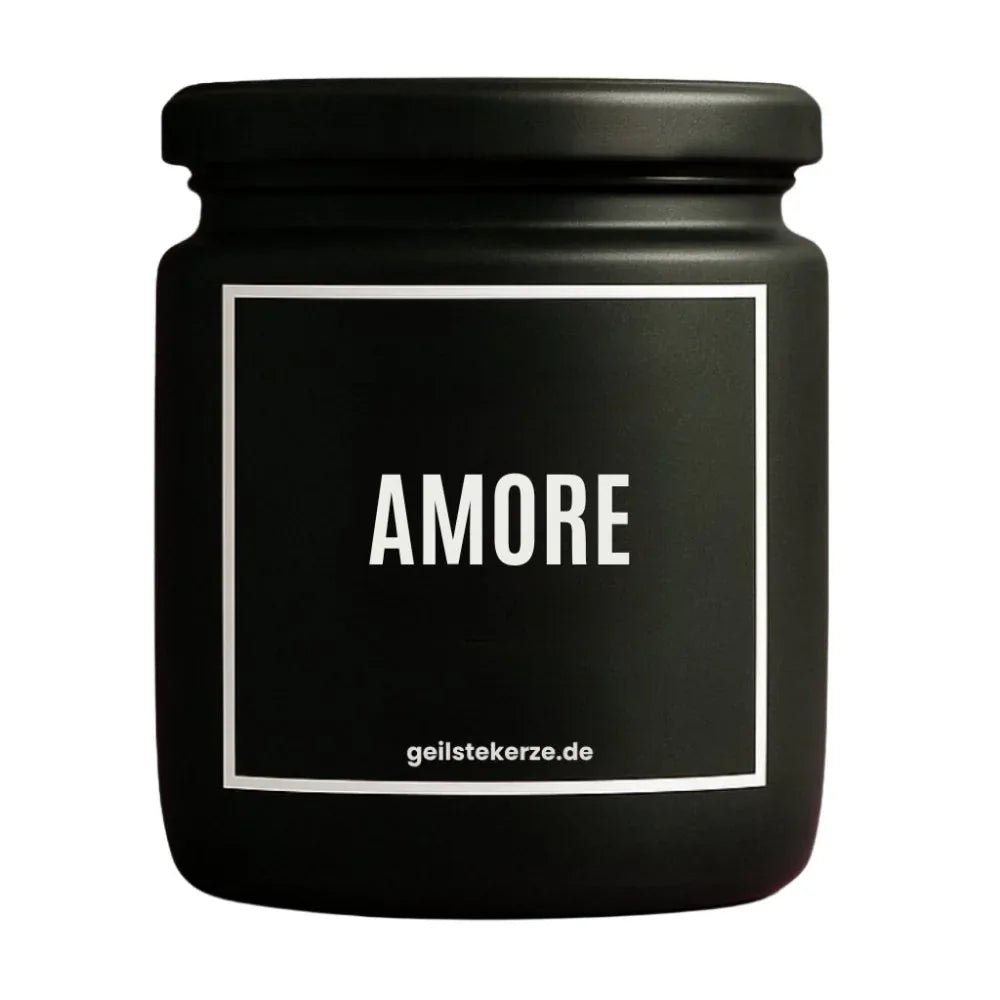 Vegane Bio-Kerze mit Spruch – AMORE