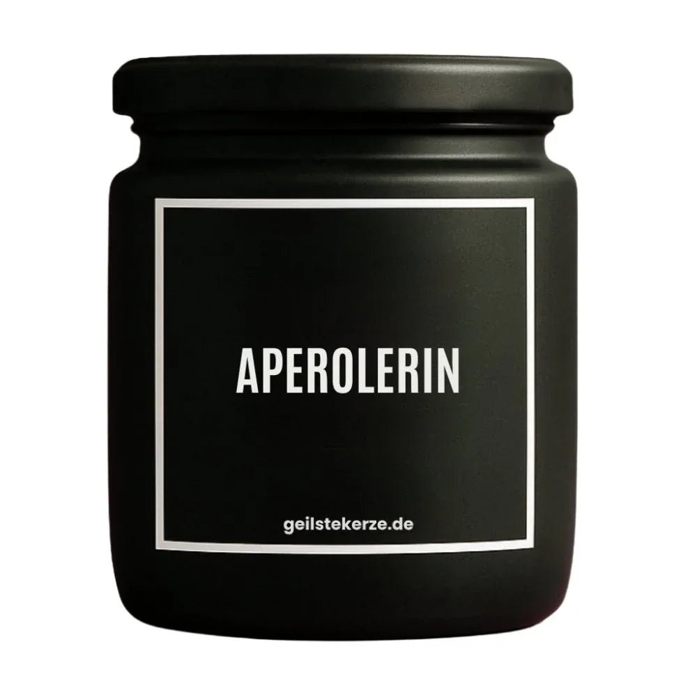 Vegane Bio-Kerze mit Spruch – APEROLERIN