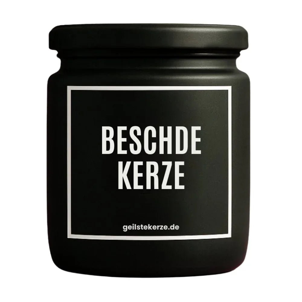 Vegane Bio-Kerze mit Spruch – BESCHDE KERZE
