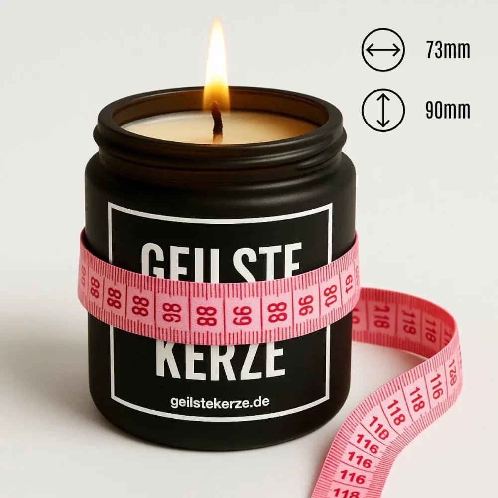 Vegane Bio-Kerze mit Spruch – LEBE JEDEN TAG ALS WÄRST DU DAS LETZTE.