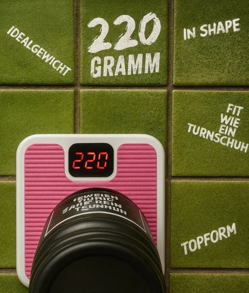 Vegane Bio-Kerze mit Spruch – LEBE JEDEN TAG ALS WÄRST DU DAS LETZTE.