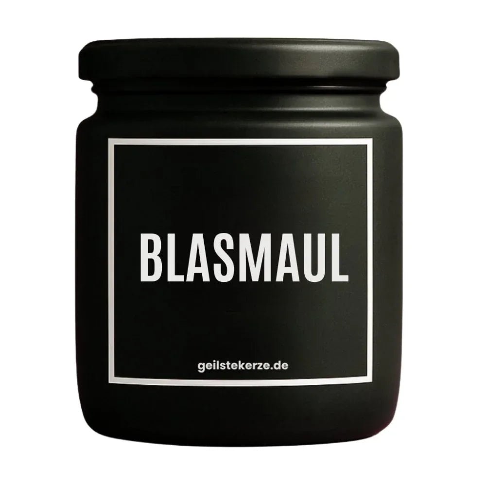 Vegane Bio-Kerze mit Spruch – BLASMAUL