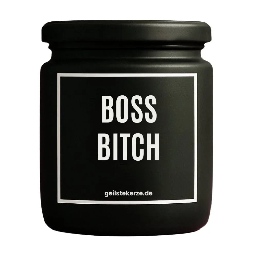 Vegane Bio-Kerze mit Spruch – BOSS BITCH