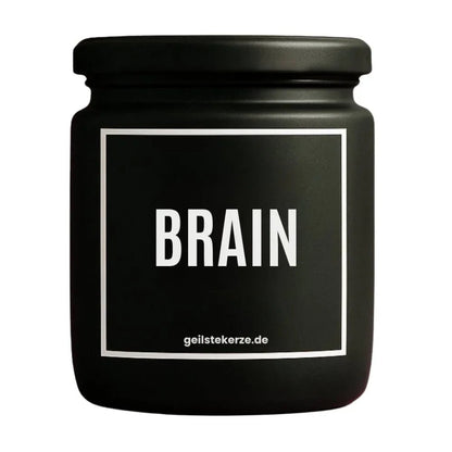 Duftkerze mit Spruch von geilstekerze ist der neue Geschenketrend. Diese witzige Kerze Vegane Bio-Kerze mit Spruch – BRAIN brennt mega lange sagenhafte 80 Stunde, hochwertige ätherische Öle schaffen beste Duftverteilung. Mit 1400 lustigen Sprüchen perfekt zum Verschenken. Handgemacht in Deutschland von geilstekerze.shop -Die beste Duftkerze die du kaufen kannst.