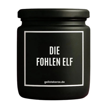 Duftkerze mit Spruch von geilstekerze ist der neue Geschenketrend. Diese witzige Kerze Vegane Bio-Kerze mit Spruch – DIE FOHLEN ELF brennt mega lange sagenhafte 80 Stunde, hochwertige ätherische Öle schaffen beste Duftverteilung. Mit 1400 lustigen Sprüchen perfekt zum Verschenken. Handgemacht in Deutschland von geilstekerze.shop -Die beste Duftkerze die du kaufen kannst.