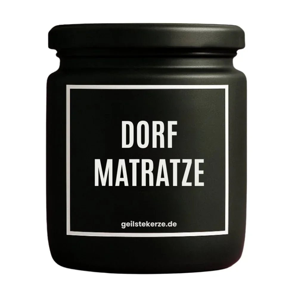 DORFMATRATZE Duftkerze Detail – weißes Sojawachs, handgemacht