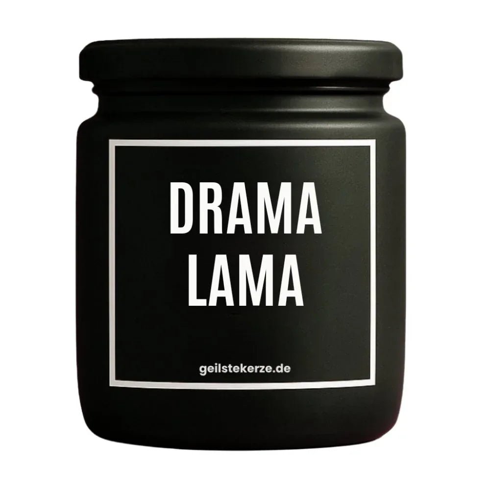 Vegane Bio-Kerze mit Spruch – DRAMA LAMA