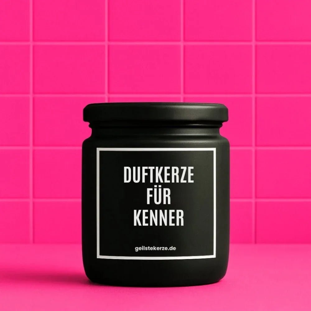 Vegane Bio-Kerze mit Spruch – DUFTKERZE FÜR KENNER
