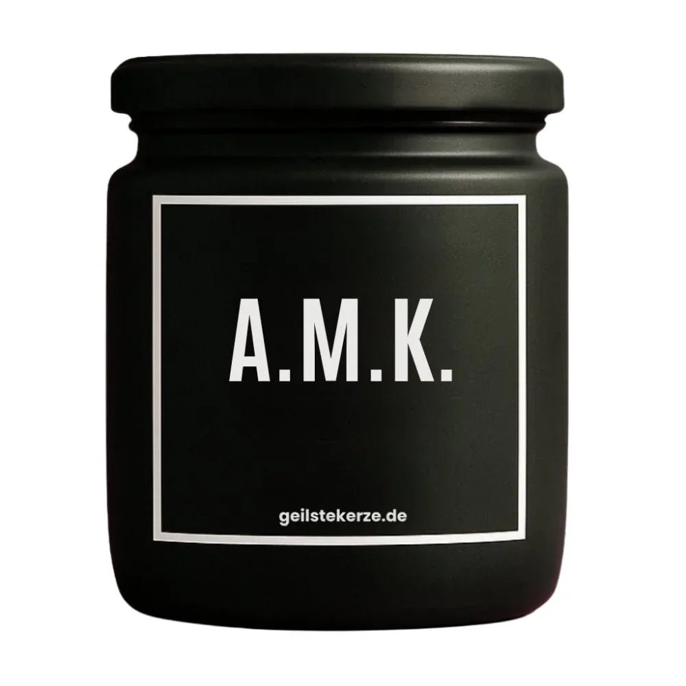 Vegane Bio-Kerze mit Spruch – Duftkerze I A.M.K. „Amina Koyim“