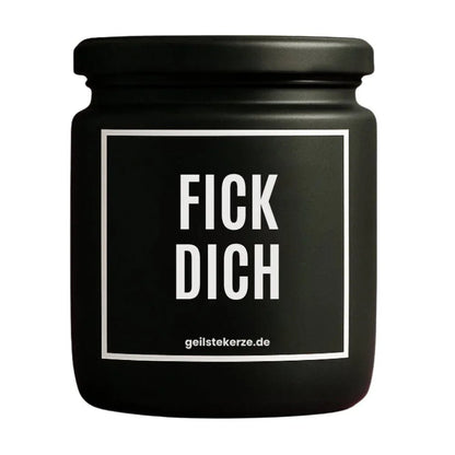 Duftkerze mit Spruch von geilstekerze ist der neue Geschenketrend. Diese witzige Kerze Vegane Bio-Kerze mit Spruch – FICK DICH brennt mega lange sagenhafte 80 Stunde, hochwertige ätherische Öle schaffen beste Duftverteilung. Mit 1400 lustigen Sprüchen perfekt zum Verschenken. Handgemacht in Deutschland von geilstekerze.shop -Die beste Duftkerze die du kaufen kannst.