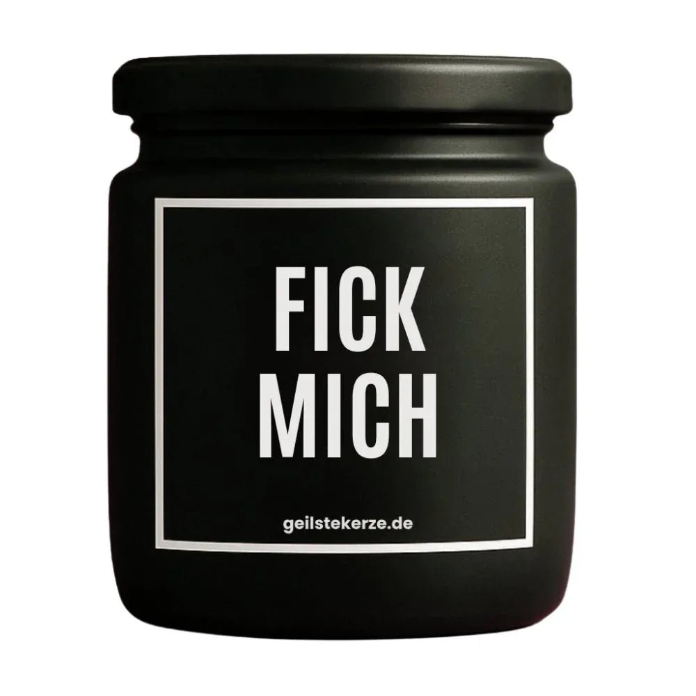 Vegane Bio-Kerze mit Spruch – FICK MICH