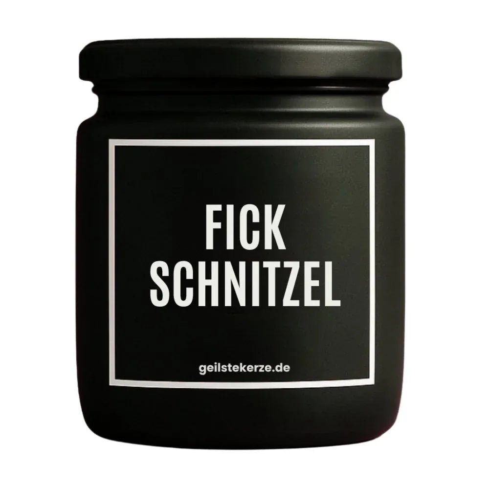 Vegane Bio-Kerze mit Spruch – FICKSCHNITZEL