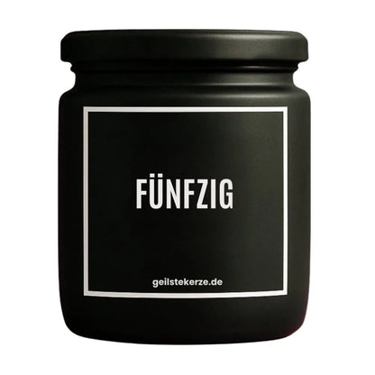 FUENFZIG Duftkerze Detail – weißes Sojawachs, handgemacht
