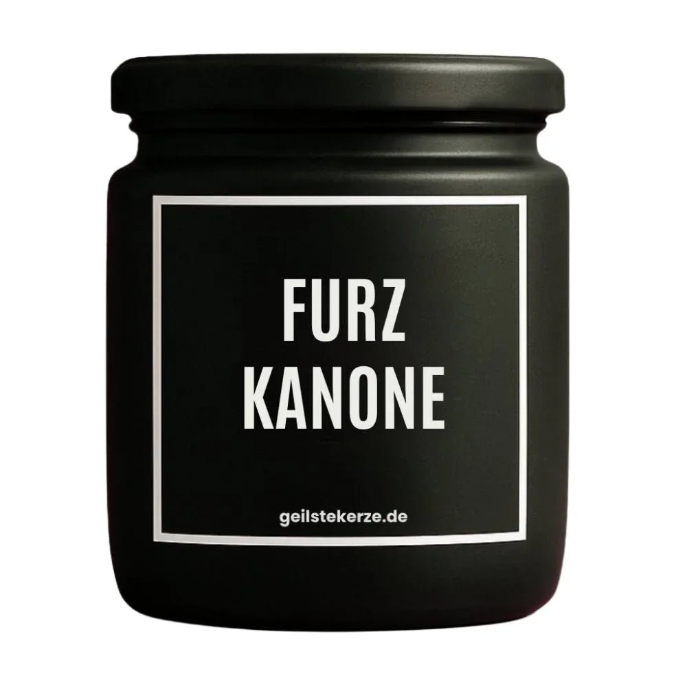 Vegane Bio-Kerze mit Spruch – FURZKANONE