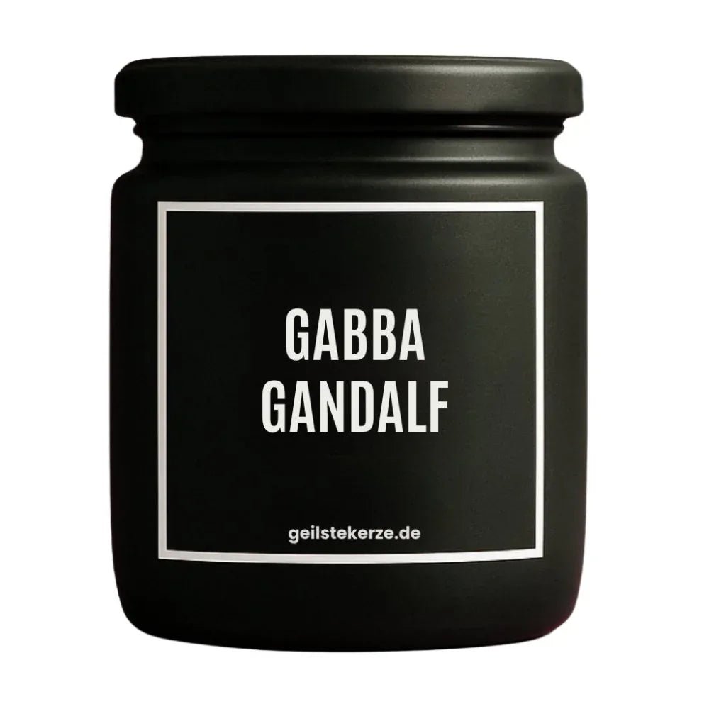 Vegane Bio-Kerze mit Spruch – GABBA GANDALF
