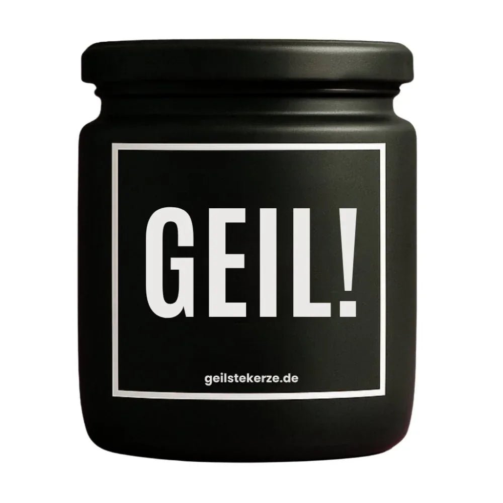 Duftkerze mit Spruch von geilstekerze ist der neue Geschenketrend. Diese witzige Kerze Vegane Bio-Kerze mit Spruch – GEIL! brennt mega lange sagenhafte 80 Stunde, hochwertige ätherische Öle schaffen beste Duftverteilung. Mit 1400 lustigen Sprüchen perfekt zum Verschenken. Handgemacht in Deutschland von geilstekerze.shop -Die beste Duftkerze die du kaufen kannst.