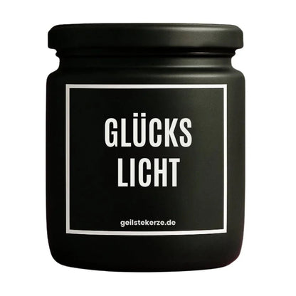 GLÜCKSLICHT Duftkerze Detail – weißes Sojawachs, handgemacht