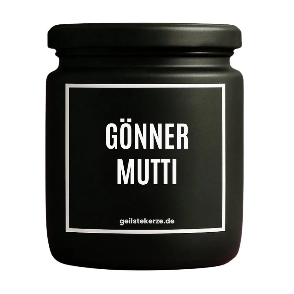 Vegane Bio-Kerze mit Spruch – GÖNNER MUTTI