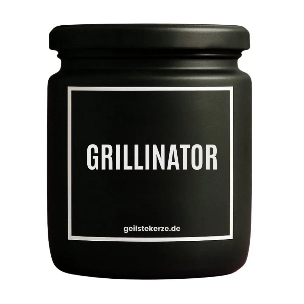 Vegane Bio-Kerze mit Spruch – GRILLINATOR