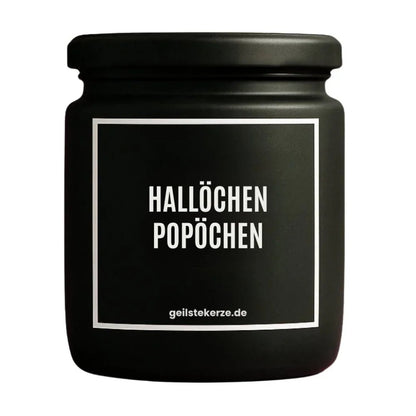 HALLÖCHEN POPÖCHEN Duftkerze Detail – weißes Sojawachs, handgemacht