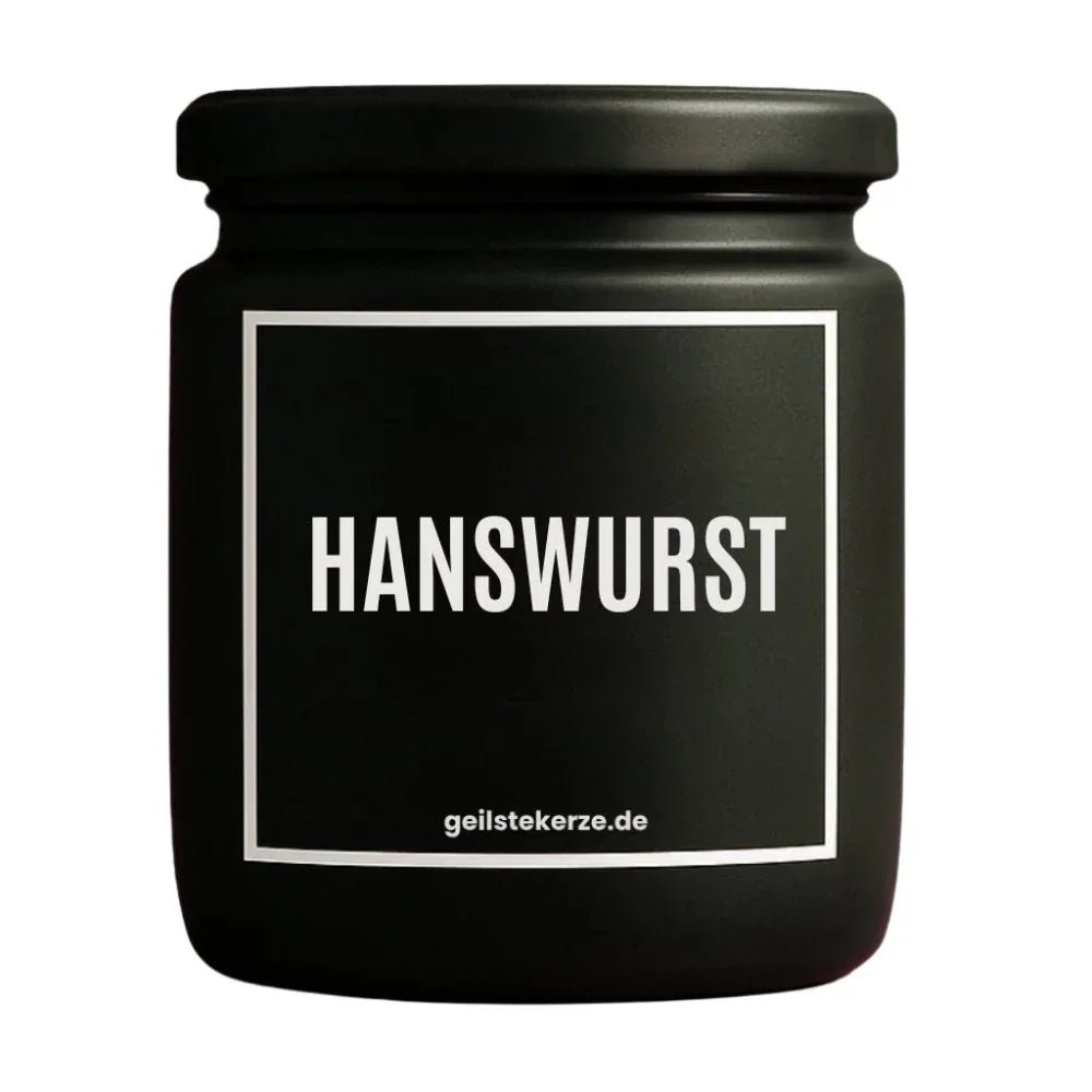 Vegane Bio-Kerze mit Spruch – HANSWURST