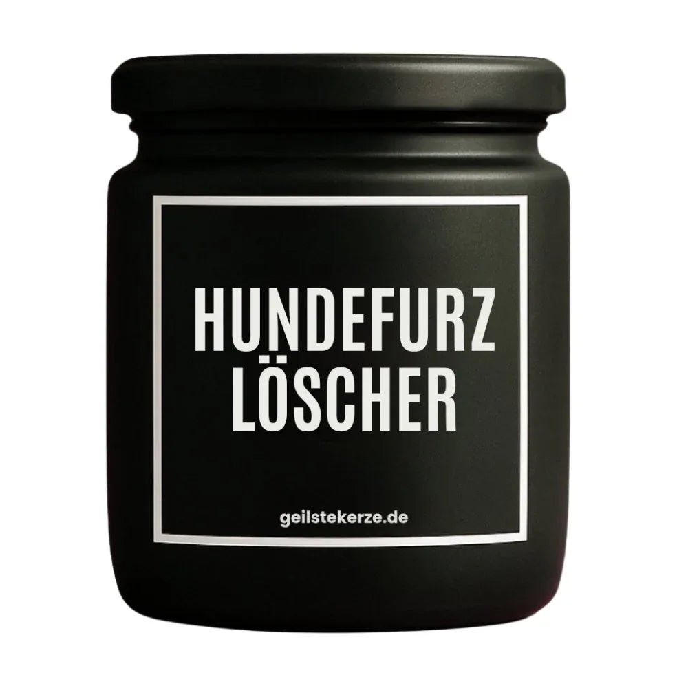 Duftkerze mit Spruch von geilstekerze ist der neue Geschenketrend. Diese witzige Kerze Vegane Bio-Kerze mit Spruch – HUNDEFURZLÖSCHER brennt mega lange sagenhafte 80 Stunde, hochwertige ätherische Öle schaffen beste Duftverteilung. Mit 1400 lustigen Sprüchen perfekt zum Verschenken. Handgemacht in Deutschland von geilstekerze.shop -Die beste Duftkerze die du kaufen kannst.