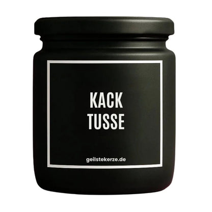 KACK TUSSE Duftkerze Detail – weißes Sojawachs, handgemacht