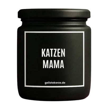 KATZEN MAMA Duftkerze Detail – weißes Sojawachs, handgemacht