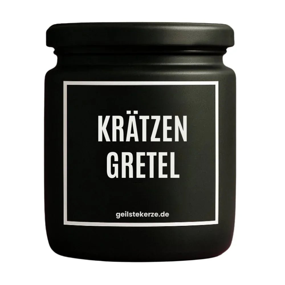Vegane Bio-Kerze mit Spruch – KRÄTZENGRETEL