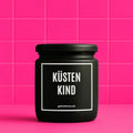 Vegane Bio-Kerze mit Spruch – KÜSTENKIND