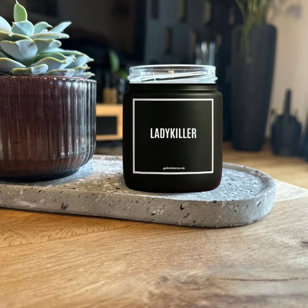 Vegane Bio-Kerze mit Spruch – LADYKILLER