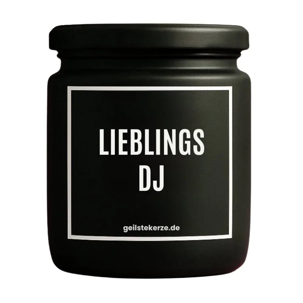 Vegane Bio-Kerze mit Spruch – LIEBLINGS DJ