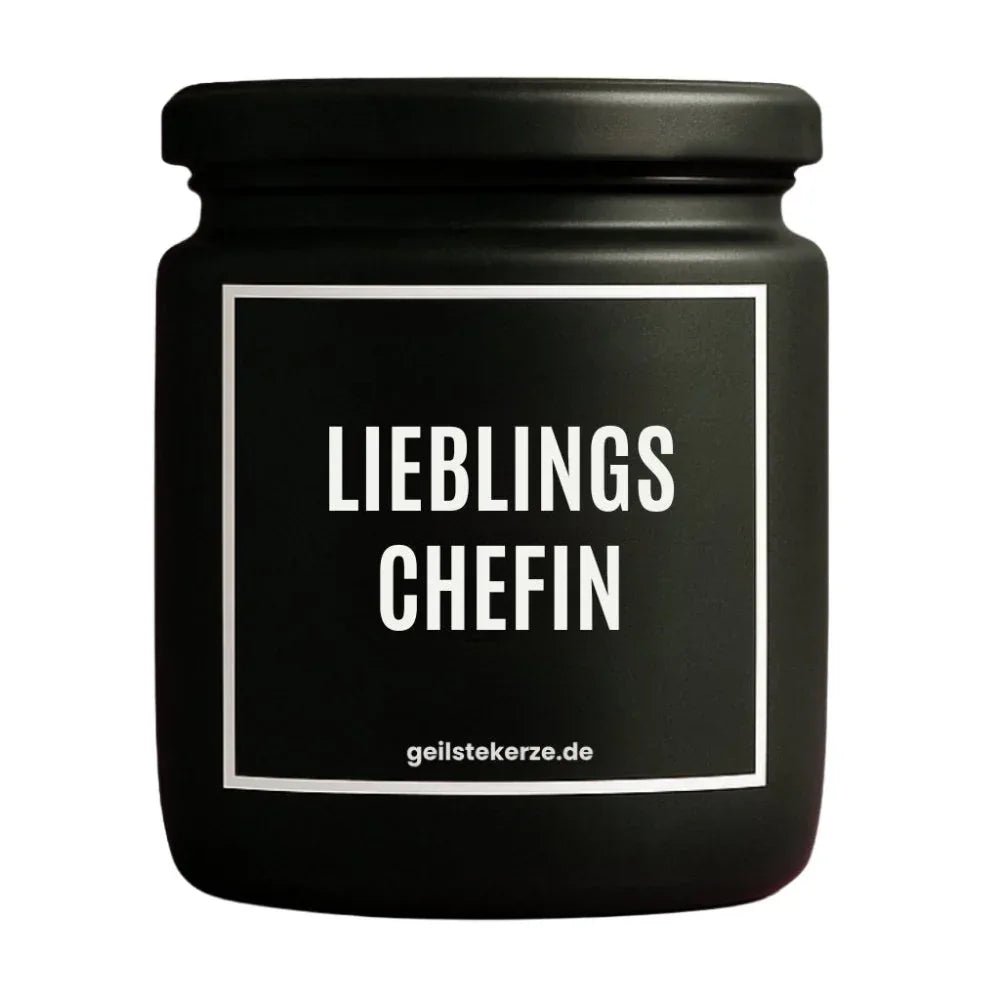Vegane Bio-Kerze mit Spruch – LIEBLINGSCHEFIN