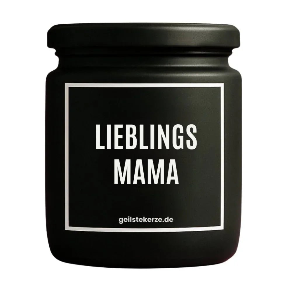 Vegane Bio-Kerze mit Spruch – LIEBLINGSMAMA