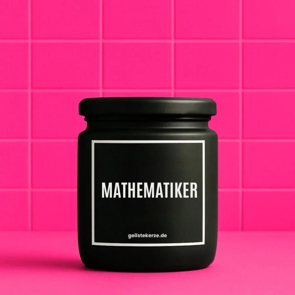 Vegane Bio-Kerze mit Spruch – MATHEMATIKER