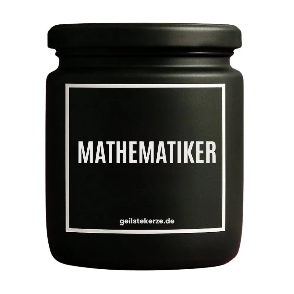 Vegane Bio-Kerze mit Spruch – MATHEMATIKER
