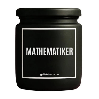 MATHEMATIKER Duftkerze Detail – weißes Sojawachs, handgemacht