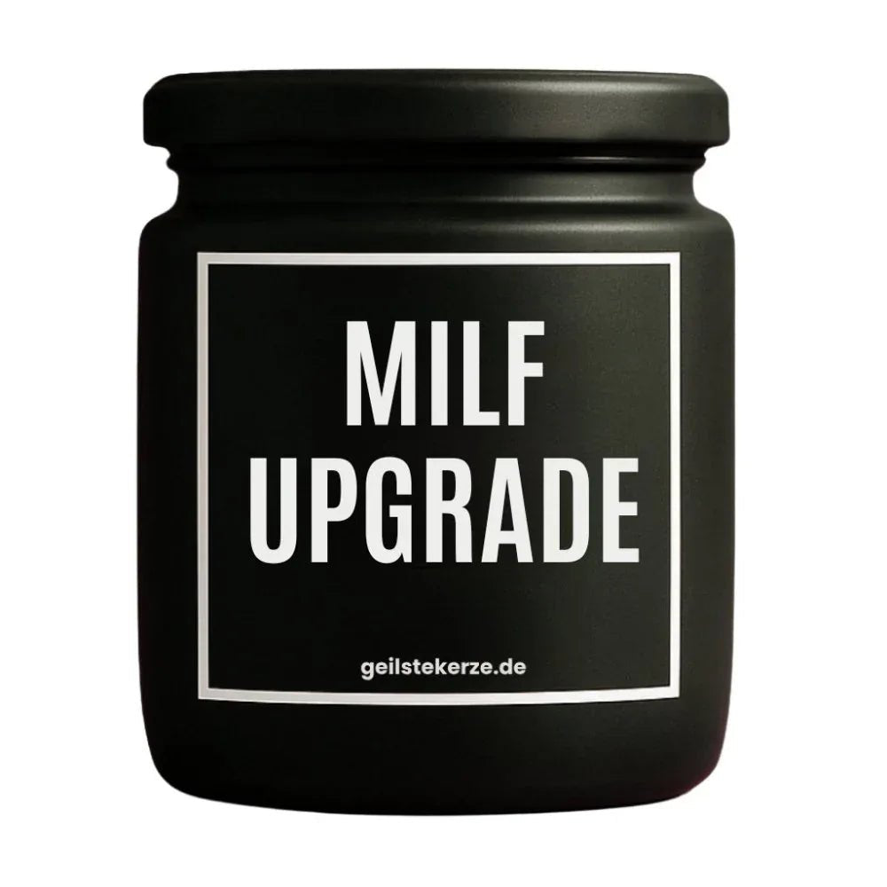Vegane Bio-Kerze mit Spruch – MILF UPGRADE
