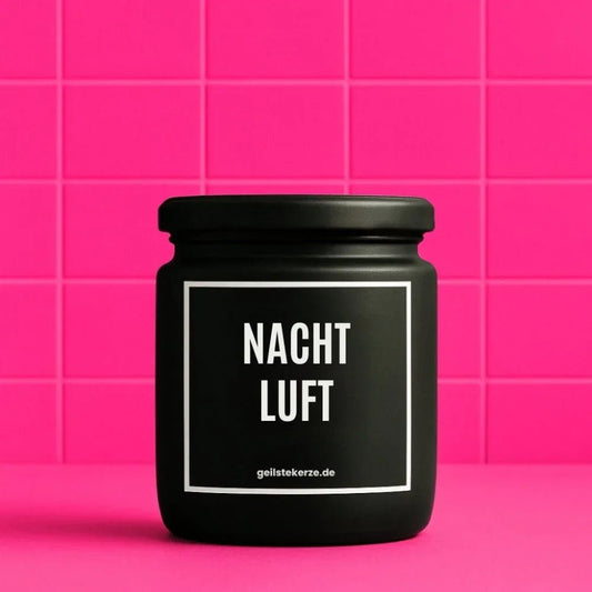 Vegane Bio-Kerze mit Spruch – NACHTLUFT