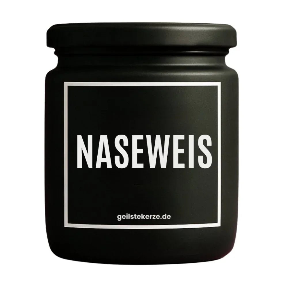 Duftkerze mit Spruch von geilstekerze ist der neue Geschenketrend. Diese witzige Kerze Vegane Bio-Kerze mit Spruch – NASEWEIS brennt mega lange sagenhafte 80 Stunde, hochwertige ätherische Öle schaffen beste Duftverteilung. Mit 1400 lustigen Sprüchen perfekt zum Verschenken. Handgemacht in Deutschland von geilstekerze.shop -Die beste Duftkerze die du kaufen kannst.