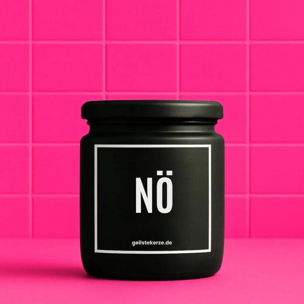 Vegane Bio-Kerze mit Spruch – NÖ