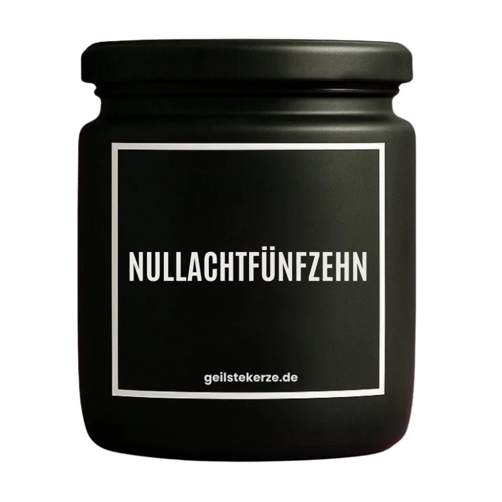 Vegane Bio-Kerze mit Spruch – NULLACHTFÜNFZEHN