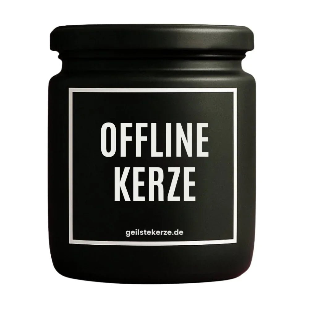 Duftkerze mit Spruch von geilstekerze ist der neue Geschenketrend. Diese witzige Kerze Vegane Bio-Kerze mit Spruch – OFFLINE KERZE brennt mega lange sagenhafte 80 Stunde, hochwertige ätherische Öle schaffen beste Duftverteilung. Mit 1400 lustigen Sprüchen perfekt zum Verschenken. Handgemacht in Deutschland von geilstekerze.shop -Die beste Duftkerze die du kaufen kannst.